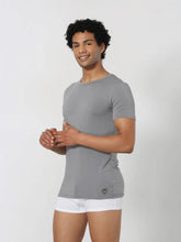 Luxury Modal Crew Neck Undershirt - Soft Grey